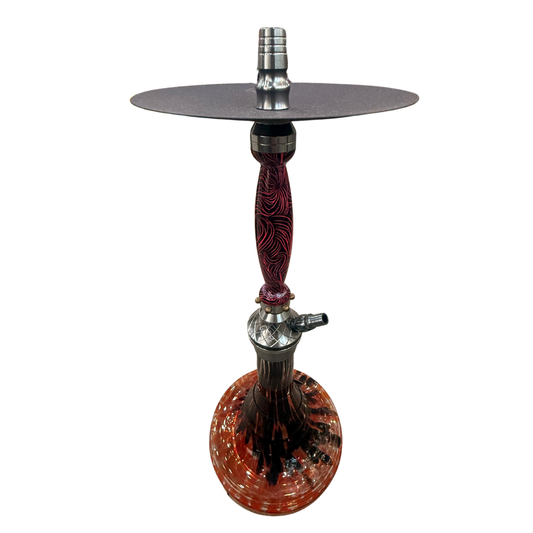 Red Swirl Hookah