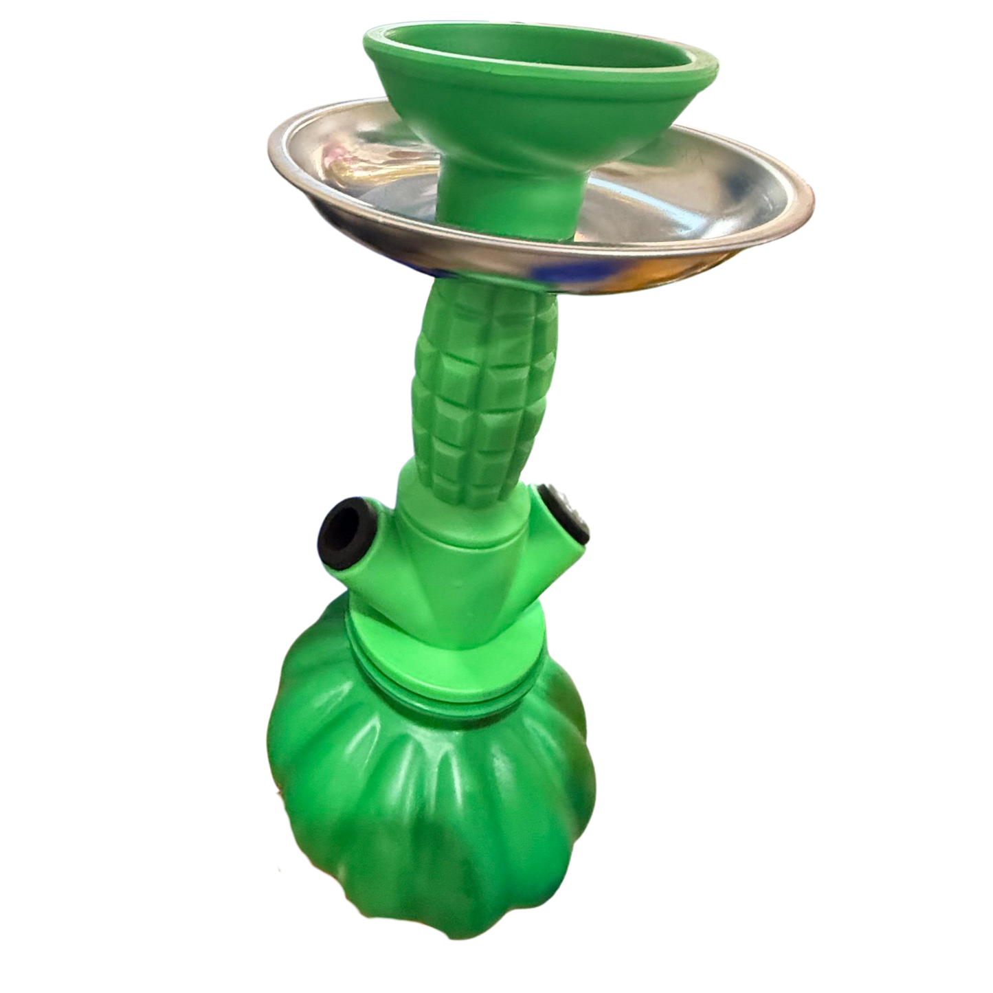 Compact Ribbed PLASTIC Hookah – Available in Multiple Colors