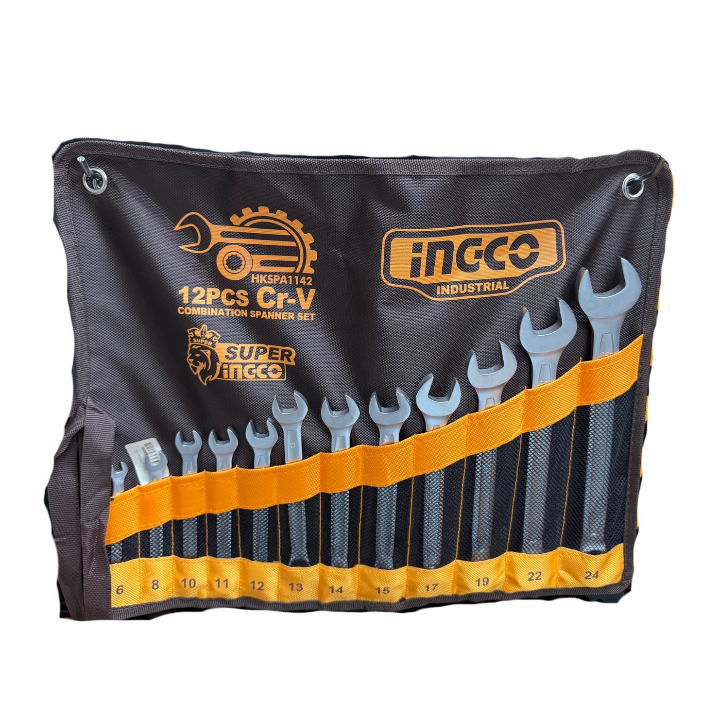 INGCO 12-Piece Combination Spanner Set – CR-V Steel