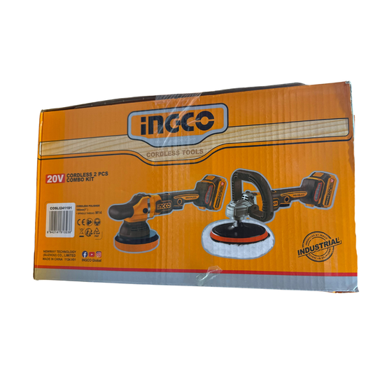 INGCO 20V Cordless 2 Pcs Combo Kit (Polisher Set)