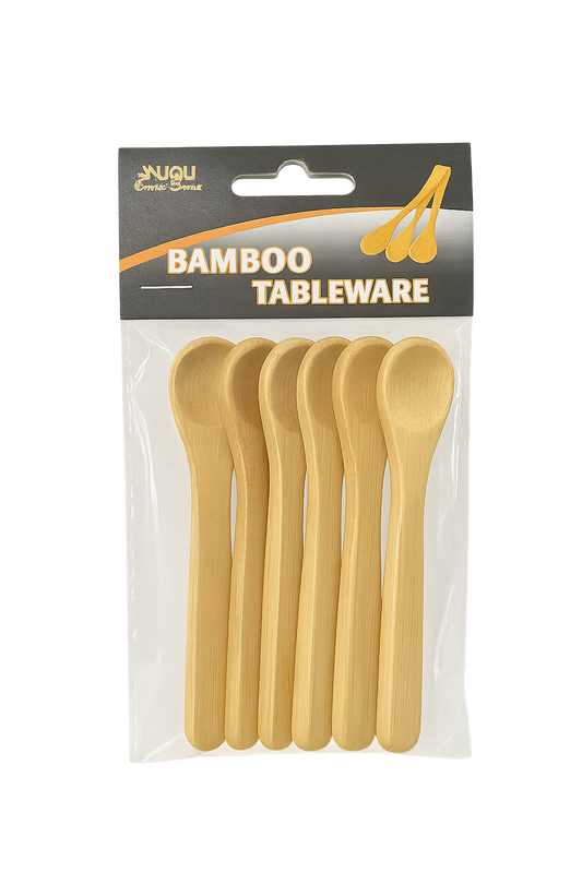 Bamboo Tableware Spoons – Set of 6