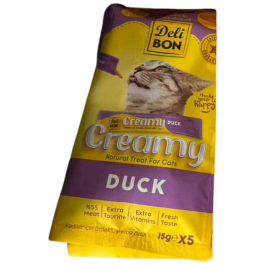 Deli Bon Creamy Duck – Natural Treat for Cats