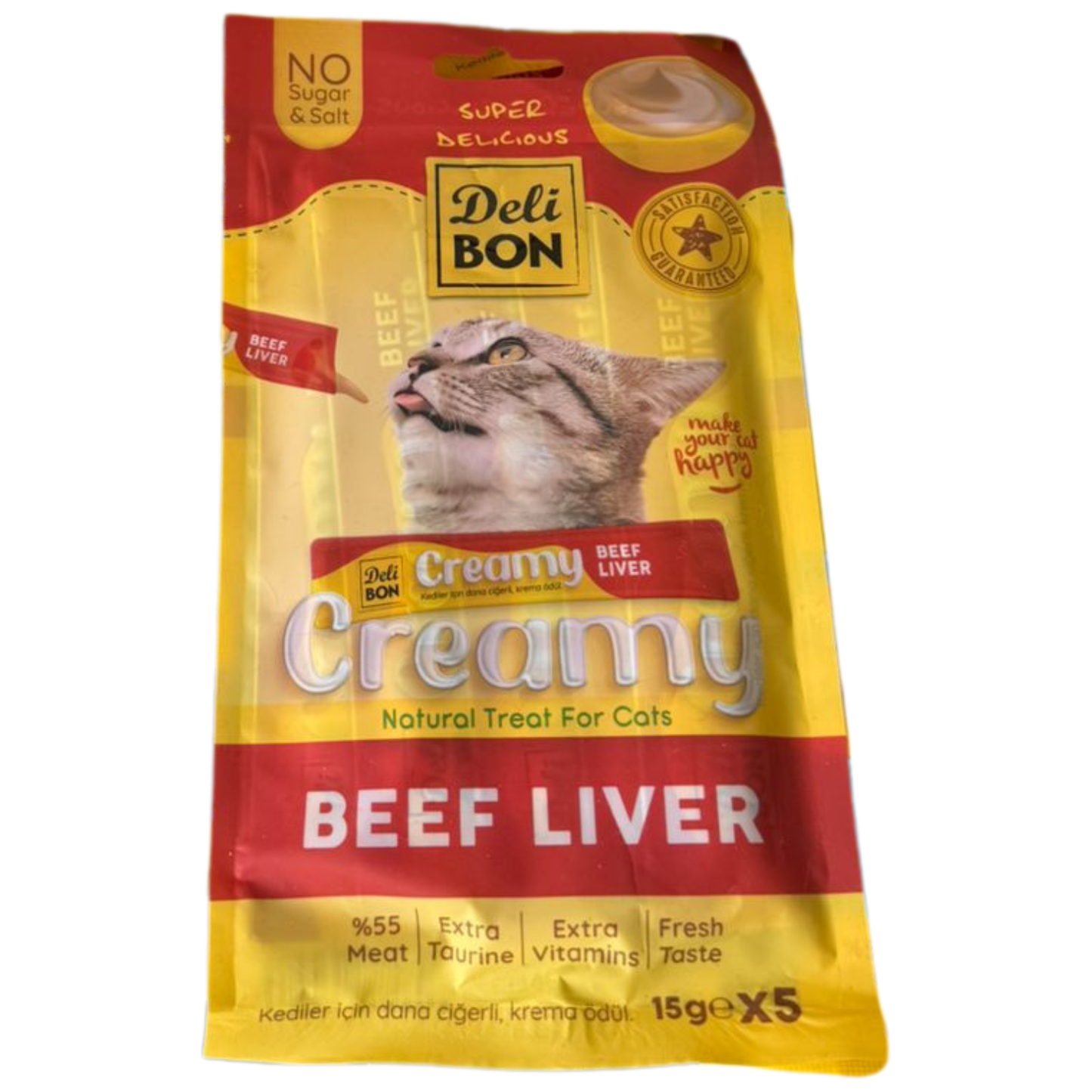 Deli Bon Creamy Beef Liver – Natural Treat for Cats