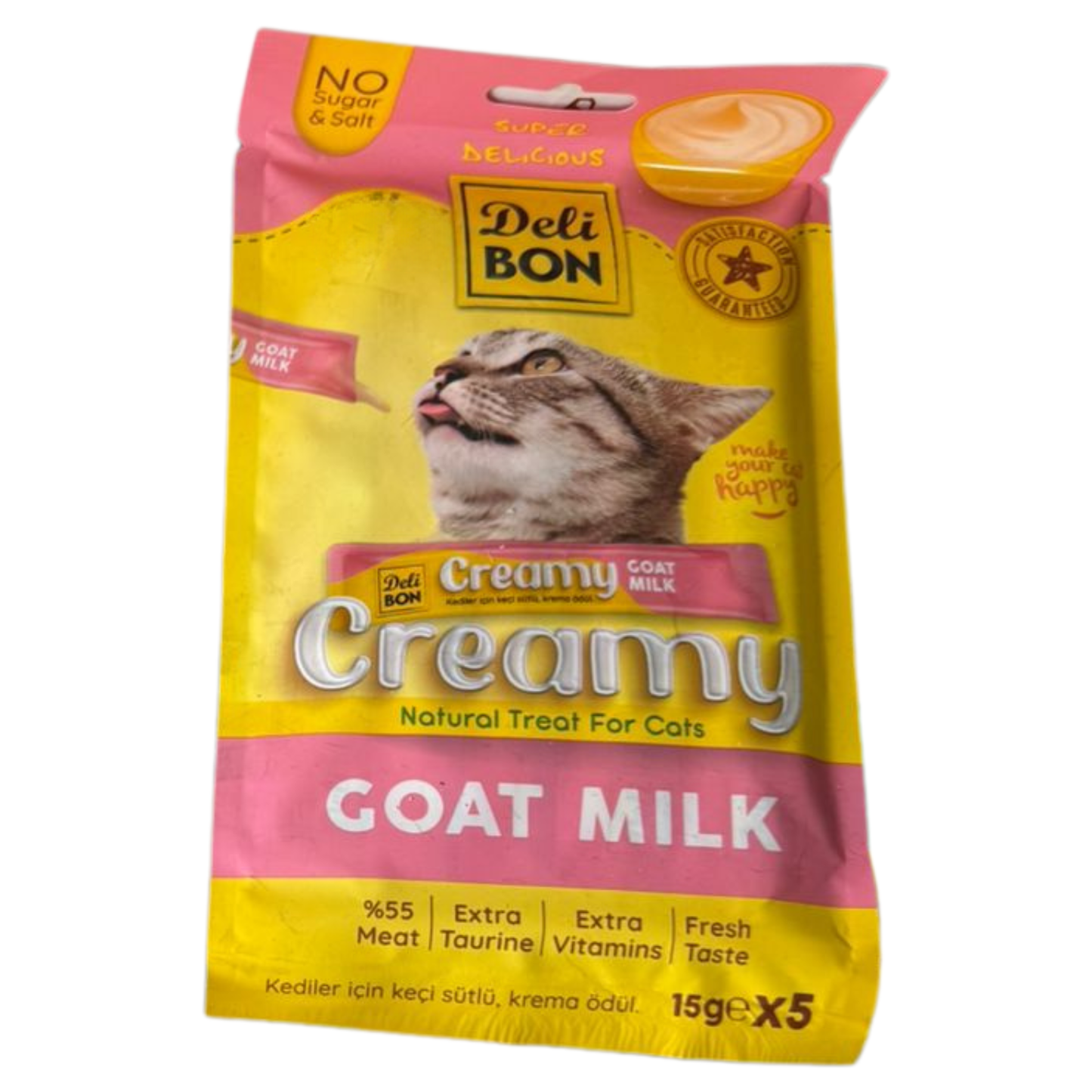 Deli Bon Creamy Goat Milk – Natural Treat for Cats