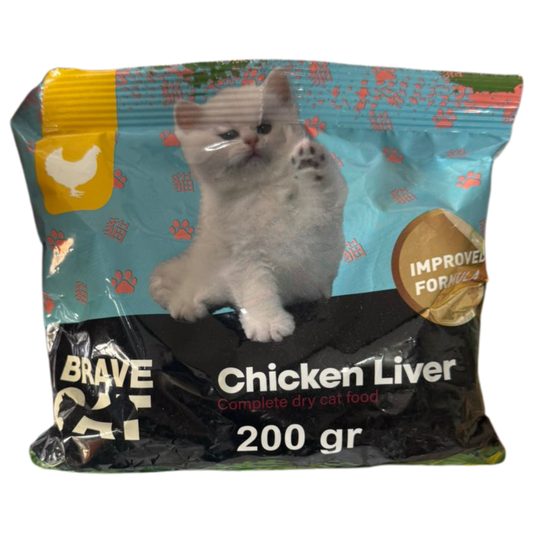 Brave Cat Chicken Liver – Complete Dry Kitten Food