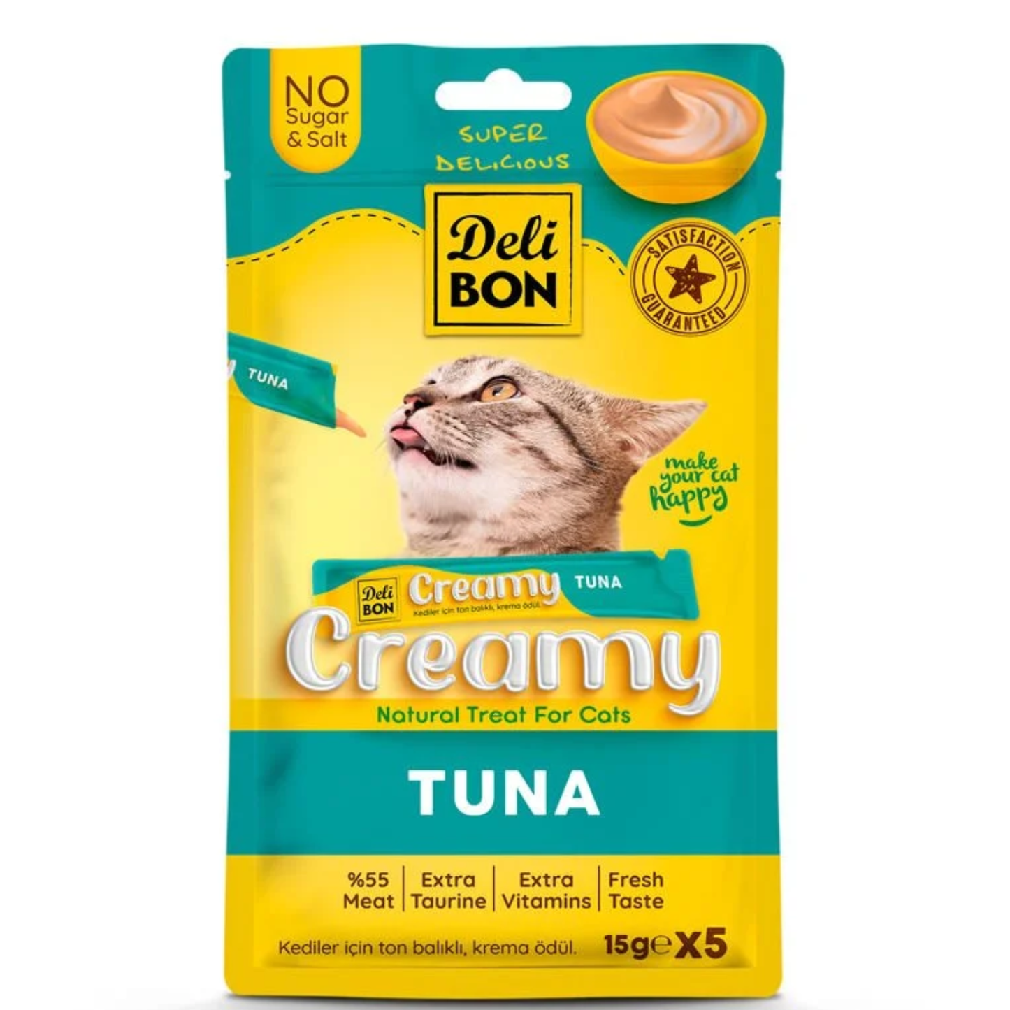 Deli Bon Creamy Tuna – Natural Treat for Cats