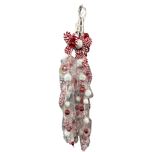 Candy Cane Hanging Decoration – Red & White Christmas Accent