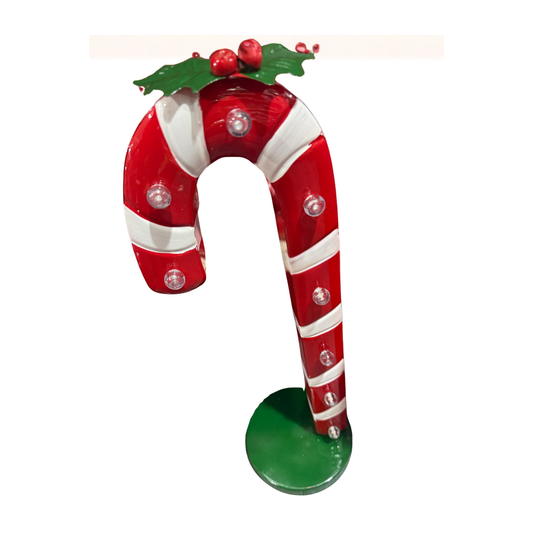 LED Candy Cane Christmas Decoration – Freestanding Holiday Accent