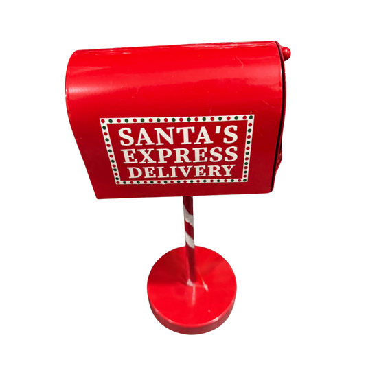 Standing Christmas Mailbox – Santa’s Express Delivery Decorative Post