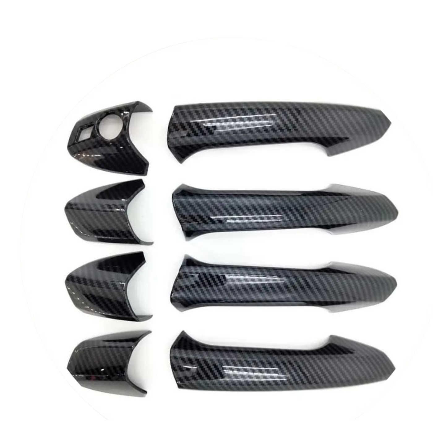 Mercedes W204/W212/ML/CLA Carbon Look Exterior Door Handle Covers (Set of 4)