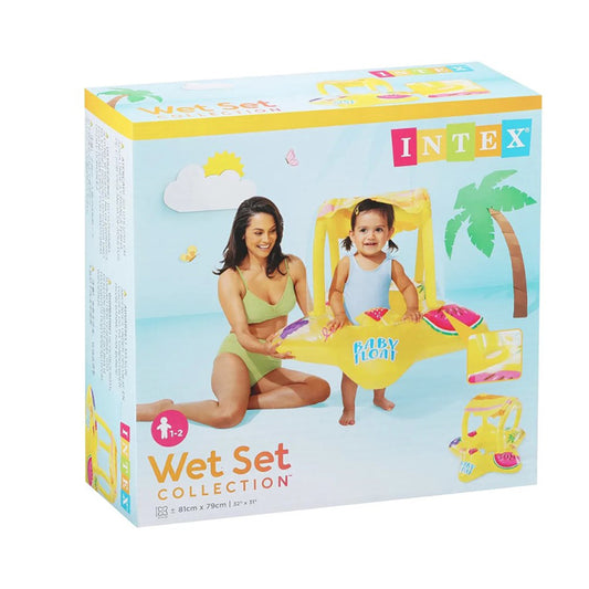 Intex Wet Set Baby Float with Canopy – 81 x 79 cm
