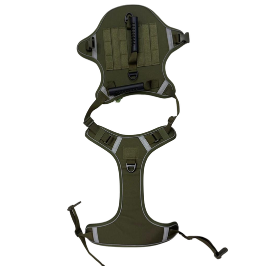 Tactical Dog Harness – Heavy-Duty, Adjustable & Secure (Army Green)