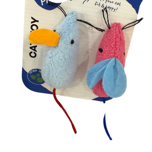 Duvo+ Cat Toy – 2-Pack Plush Mice with Catnip