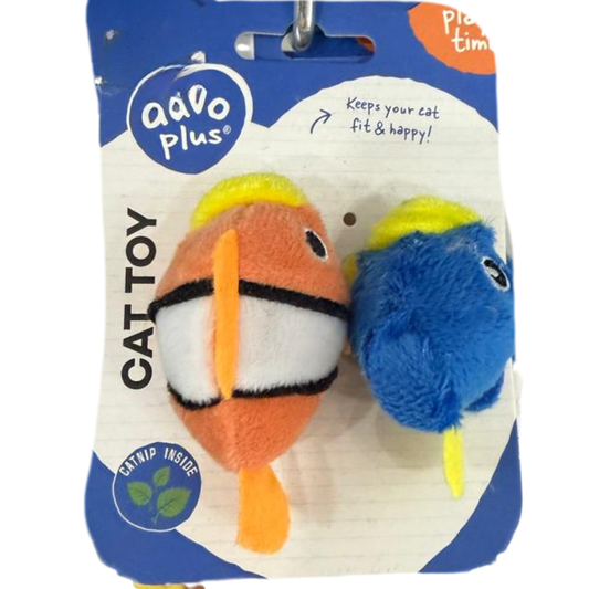 Duvo Plus Cat Toy – 2 Fish Set